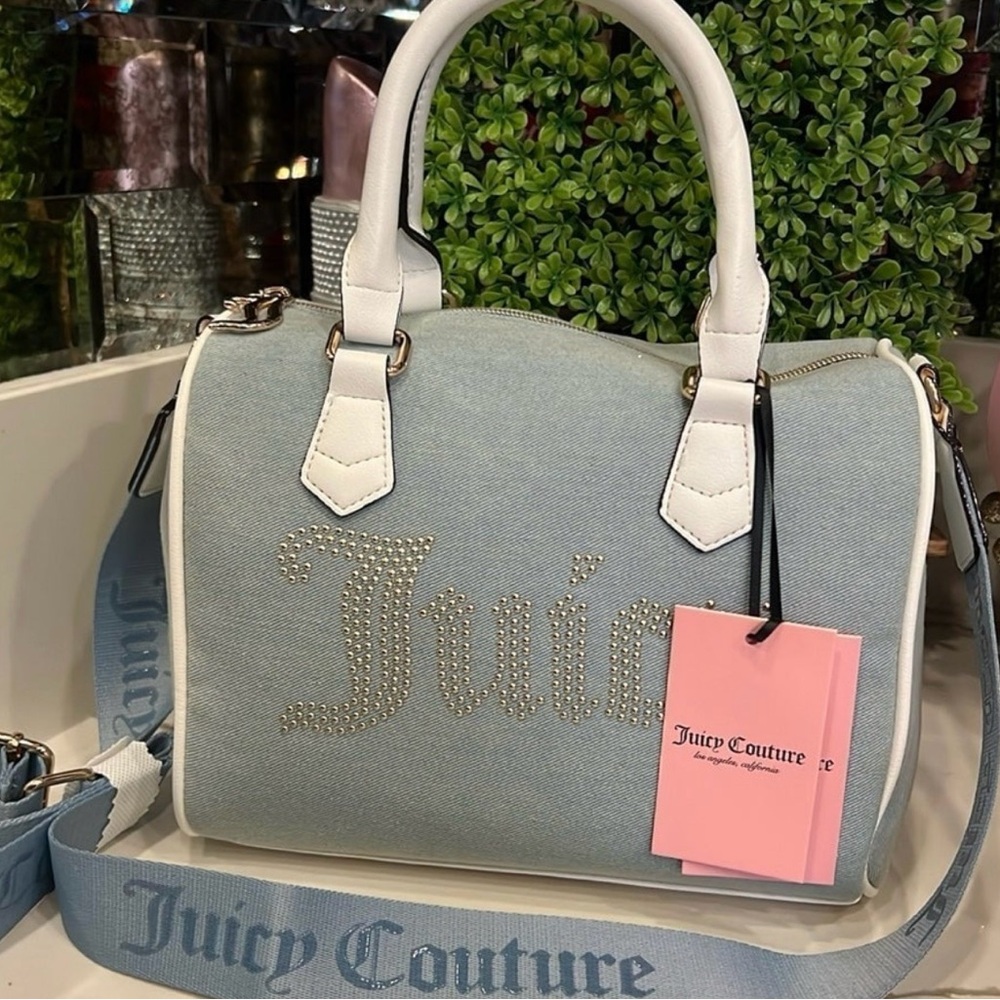 Juicy Couture denim speedy satchel-rare